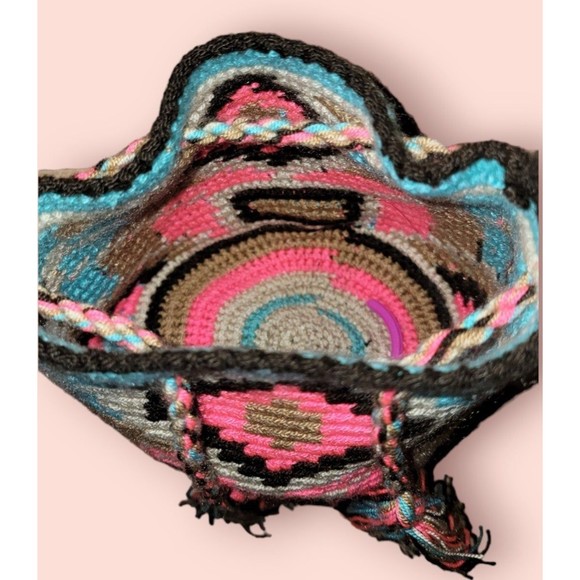 wayuu mochila shoulder drawstring bag - Picture 3 of 4